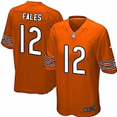 Nike Men & Women & Youth Bears #12 Fales Orange Team Color Game Jersey,baseball caps,new era cap wholesale,wholesale hats